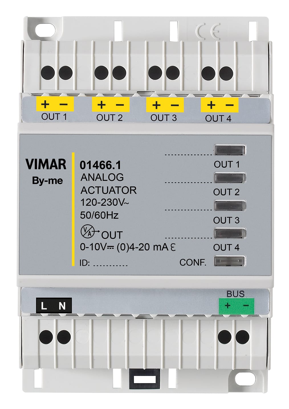 VIMAR SPA - VIW01466.1 ATTUATORE DOMOTICO 4 USCITE ANALOGICHE