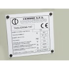 CEMBRE SPA - CEM88912 TARGA QUADRO MG-VRT-AH BIANCA PVC105X110