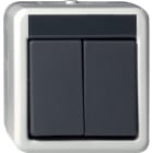 GIRA - GGI015530 Wipptaster Serientaster WG AP Grau