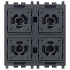 VIMAR SPA - VIW01583.AX COMANDO KNX SECURE FLAT/TONDO 4 PULS. 2M