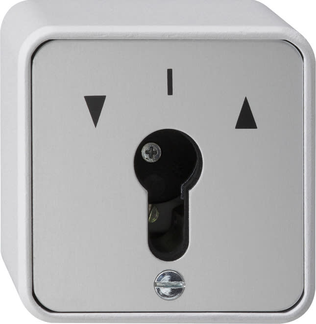 GIRA - GIR016330 Schlusseltaster 1-p WG AP Grau