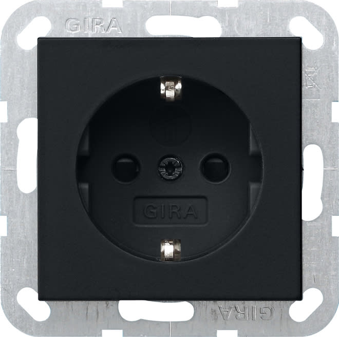 GIRA - GIR0183005 SCHUKO SOCK. SH ST SYSTEM 55 BLACK M