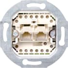 GIRA - GIR019000 UAE/IAE-Anschlussdose 2 x 8-p 8/8 SRK Ei