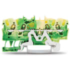 WAGO ITALIA SRL - WAG2001-1407 MORSETTO DI TERRA PER 4 CONDUTTORI VERDE