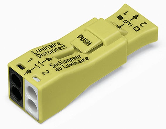 WAGO ITALIA SRL - WAG873-902 CONN DISCONNES ILLUMINOTECNICA 2P GIALLO