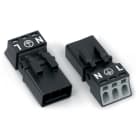 WAGO ITALIA SRL - WAG890-233 SPINA 3 POLI COD A 1,50 MMQ BIANCO