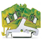 WAGO ITALIA SRL - WAG280-637 MORSETTO DI TERRA PER 3 CONDUTTORI VERDE