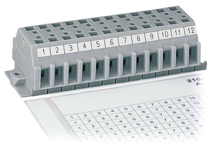 WAGO ITALIA SRL - WAG210-333/600-103 MARCATURA A4 1-12 (80X) 6X182 ORIZZ ADES