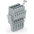 WAGO ITALIA SRL - WAG769-115/021-000 SPINA F 4MMQ 5MM 15P LEVE LATERALE GRIGI