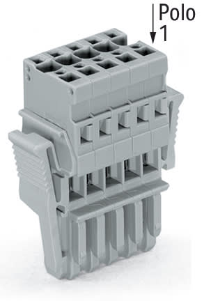 WAGO ITALIA SRL - WAG769-106/021-000 CONNETTORE FEMMINA PER 1 CONDUTTORE CAGE