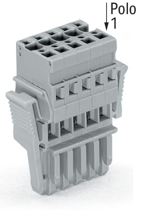 WAGO ITALIA SRL - WAG769-106/021-000 CONNETTORE FEMMINA PER 1 CONDUTTORE CAGE