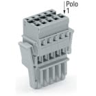 WAGO ITALIA SRL - WAG769-110/021-000 SPINA F 4MMQ 5MM 10P LEVE LATERALI GRIGI