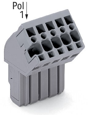 WAGO ITALIA SRL - WAG769-113/022-000 CONN F ANG 4MMQ 5MM 13P PIN CODIFICA GRI