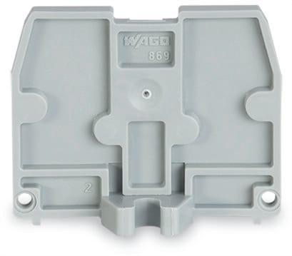 WAGO ITALIA SRL - WAG869-385 PIASTRA TERMINALE FLANGIA M3 SPESSORE 2,
