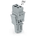 WAGO ITALIA SRL - WAG769-102/021-000 SPINA F 4MMQ 5MM 2P LEVE LATERALE GRIGIO