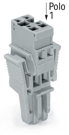 WAGO ITALIA SRL - WAG769-103/021-000 SPINA F 4MMQ 5MM 3P LEVE LATERALI GRIGIO