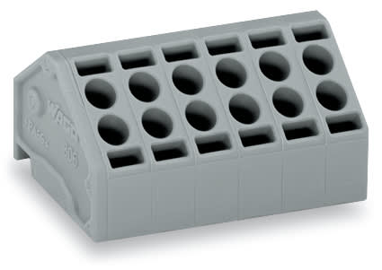 WAGO ITALIA SRL - WAG806-102 CONNETTORE FEMMINA PER 2 CONDUTTORI GRIG