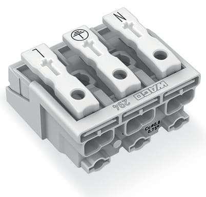 WAGO ITALIA SRL - WAG294-4013 CONN ILLUM PULS N-PE-3P 2,5MMQ 85 BIANC