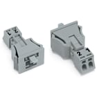 WAGO ITALIA SRL - WAG890-752 SPINA INNESTO SCATTO 2P B GRIGIO