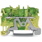 WAGO ITALIA SRL - WAG2000-1207 MORSETTO DI TERRA PER 2 CONDUTTORI VERDE