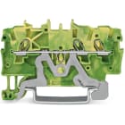 WAGO ITALIA SRL - WAG2000-1307 MORSETTO DI TERRA PER 3 CONDUTTORI VERDE