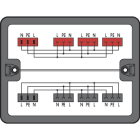 WAGO ITALIA SRL - WAG899-631/311-000 SCATOLA DISTRIBUZIONE CORRMONOFASE 230 V