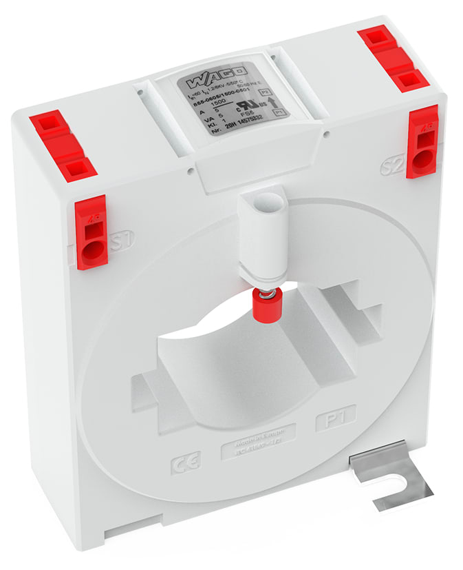 WAGO ITALIA SRL - WAG855-605/1500-501 TRASFORMATORE INNESTO 1500A 5A 5VA CL 1