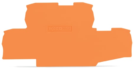 WAGO ITALIA SRL - WAG2002-2792 PIASTRA TERMINALE SPESSORE 0,8 MM ARANCI