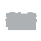 WAGO ITALIA SRL - WAG2002-1291 PIASTRA TERMINALE INTERMEDIA SPESSORE 0,