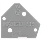 WAGO ITALIA SRL - WAG236-600 PIASTRA TERMINALE SPESSA 1 MM, ARANCIONE