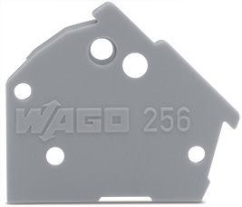 WAGO ITALIA SRL - WAG256-100 PIASTRA TERMINALE A SCATTO TIPO 1 MM SPE