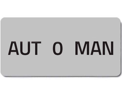 NEW ELFIN SRL - NEW02032T TARGHETTA ADES.AUT.0 MAN.