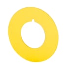 NEW ELFIN SRL - NEW020D TARGHETTA GIALLA D.45 NEUTRA