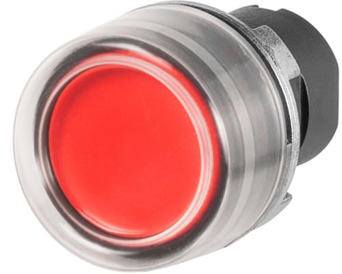 NEW ELFIN SRL - NEW020PICGR PULSANTE INT.C.GOMMA ROSSO