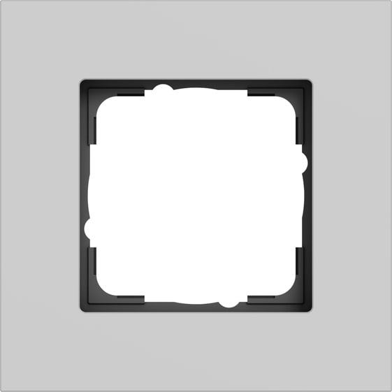 GIRA - GIR0211405 PLACCA 1-M GIRA ESPRIT ALLUM.GRIGIO O(VE