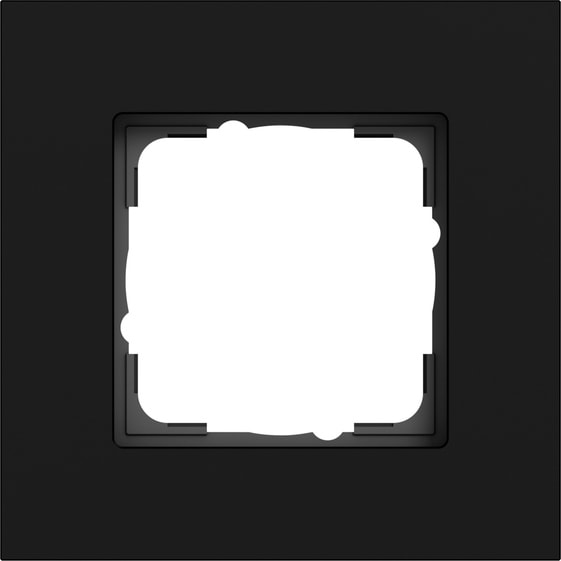 GIRA - GGI0211409 PLACCA 1-M GIRA ESPRIT ALLUM.NERO O(VERN