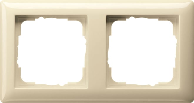 GIRA - GIR021201 PLACCA 2-M GIRA STANDARD 55 BNC CREMA