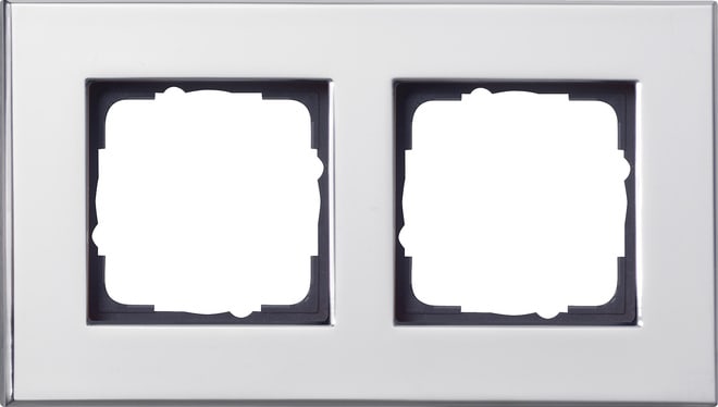 GIRA - GIR021210 PLACCA 2-M GIRA ESPRIT CROMO