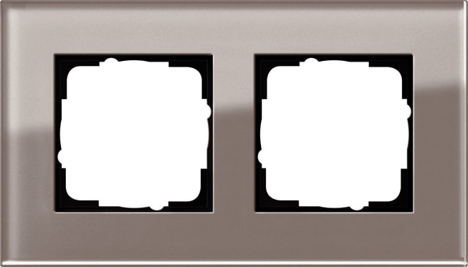 GIRA - GIR0212122 PLACCA 2-M GIRA ESPRIT VETRO OMBRA