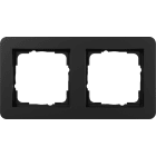 GIRA - GIR0212153 PLACCA 2-M GIRA E1 NERO O