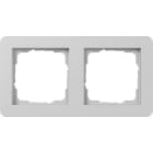 GIRA - GIR0212154 PLACCA 2-M GIRA E1 GRIGIO O