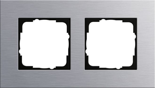 GIRA - GGI021217 Abdeckrahmen 2f Gira Esprit Aluminium