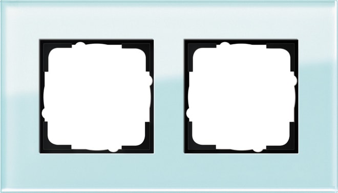 GIRA - GIR021218 PLACCA 2-M GIRA ESPRIT VETRO MENTA