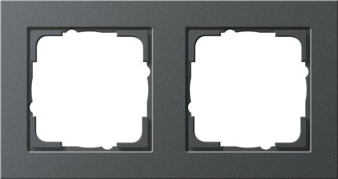 GIRA - GIR021223 PLACCA 2-M GIRA E2 ANTRACITE