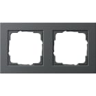 GIRA - GGI021223 PLACCA 2-M GIRA E2 ANTRACITE