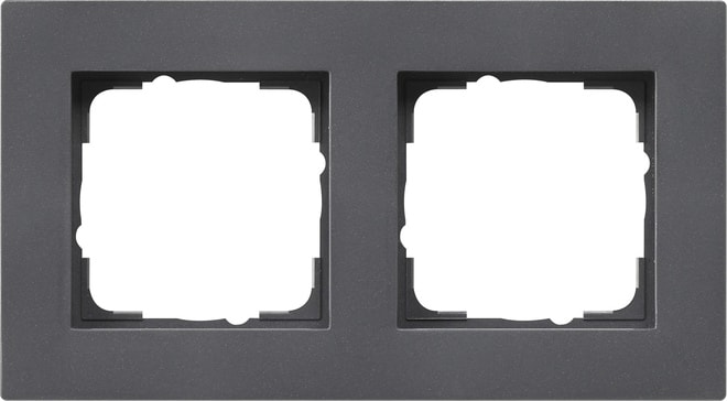 GIRA - GGI0212235 Abdeckrahmen 2f flach Gira E2 Anthrazit