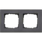 GIRA - GGI0212235 Abdeckrahmen 2f flach Gira E2 Anthrazit