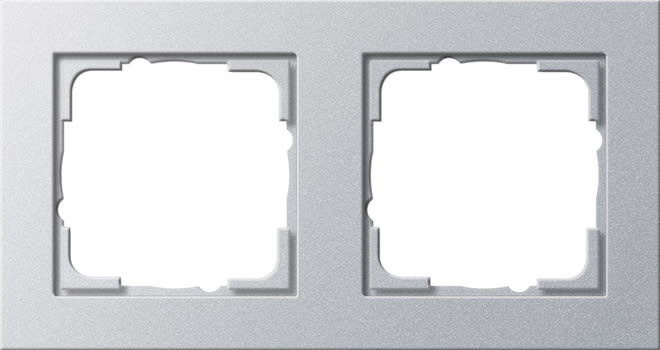 GIRA - GIR021225 Abdeckrahmen 2f Gira E2 F Alu