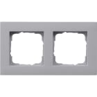GIRA - GGI0212255 Abdeckrahmen 2f flach Gira E2 F Alu