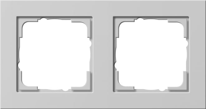 GIRA - GIR021237 Abdeckrahmen 2f Gira E2 Grau m